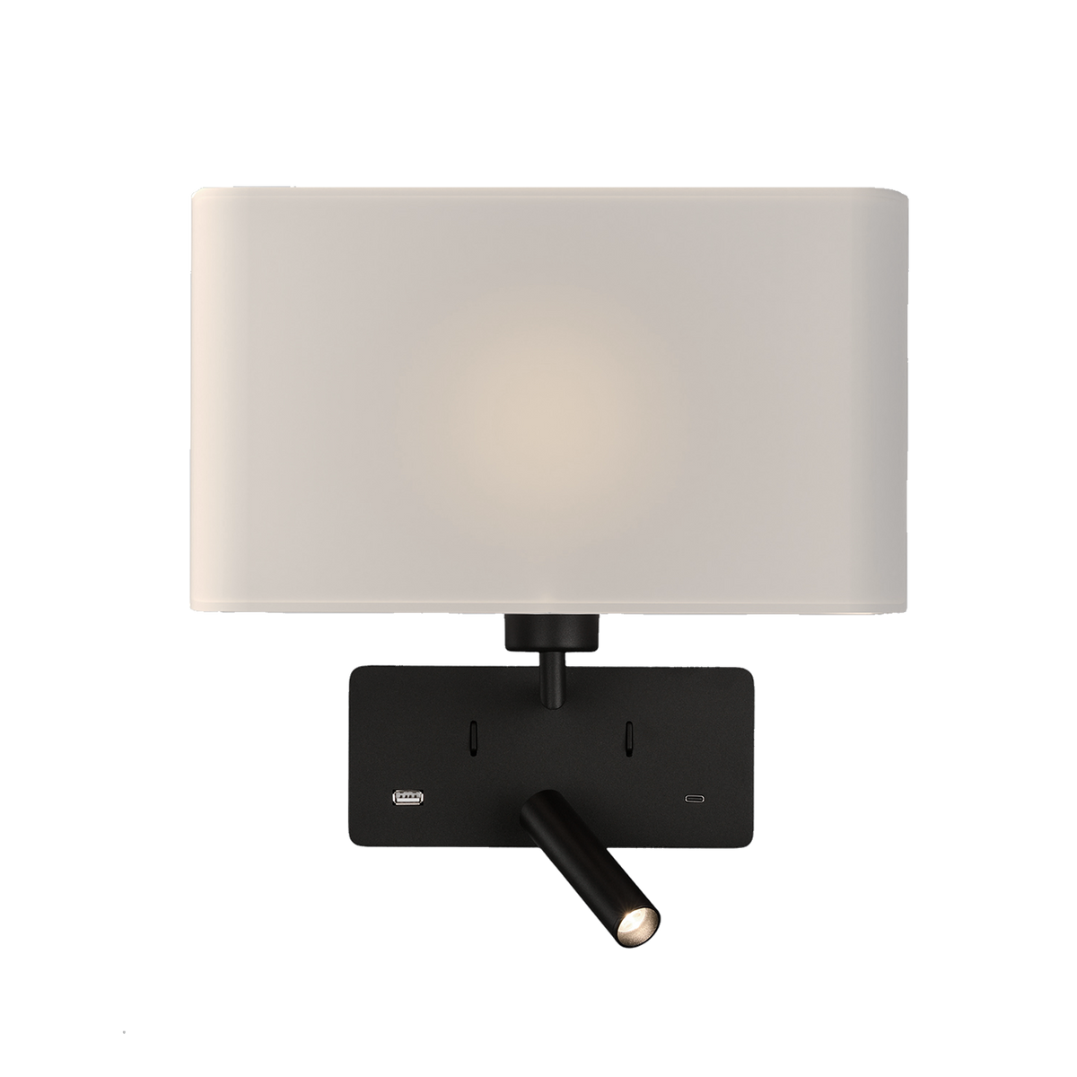 Romeo LED avec abat-jour / avec liseuse / port USB Appliques murales