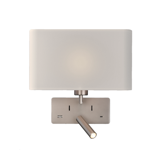 Romeo LED avec abat-jour / avec liseuse / port USB Appliques murales