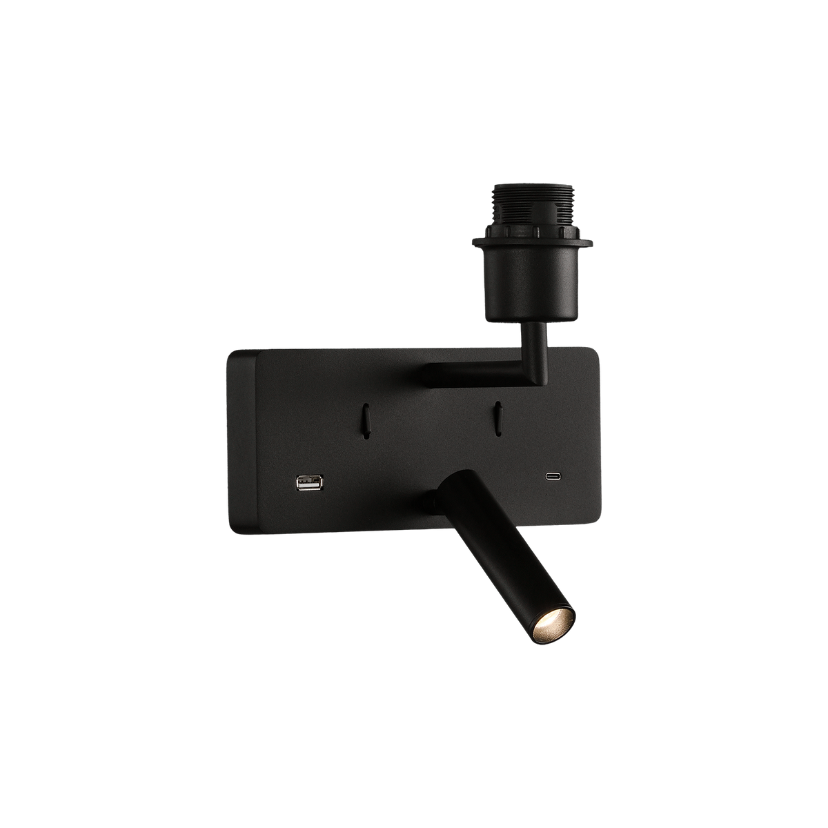Romeo LED sans abat-jour / avec liseuse / port USB Appliques murales