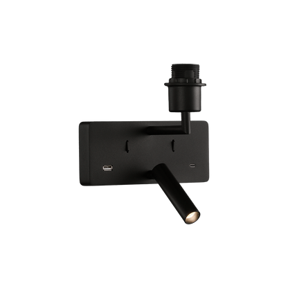 Romeo LED sans abat-jour / avec liseuse / port USB Appliques murales