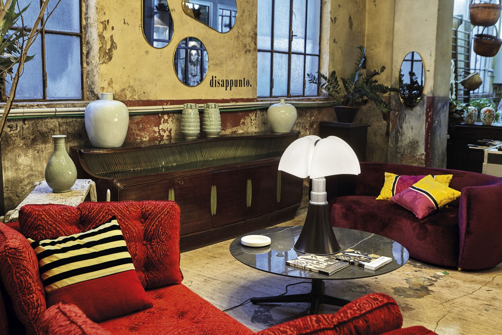 Luminaires Pipistrello l'Originale Lampes de table Martinelli Luce coloris Laiton satiné — vue alternative