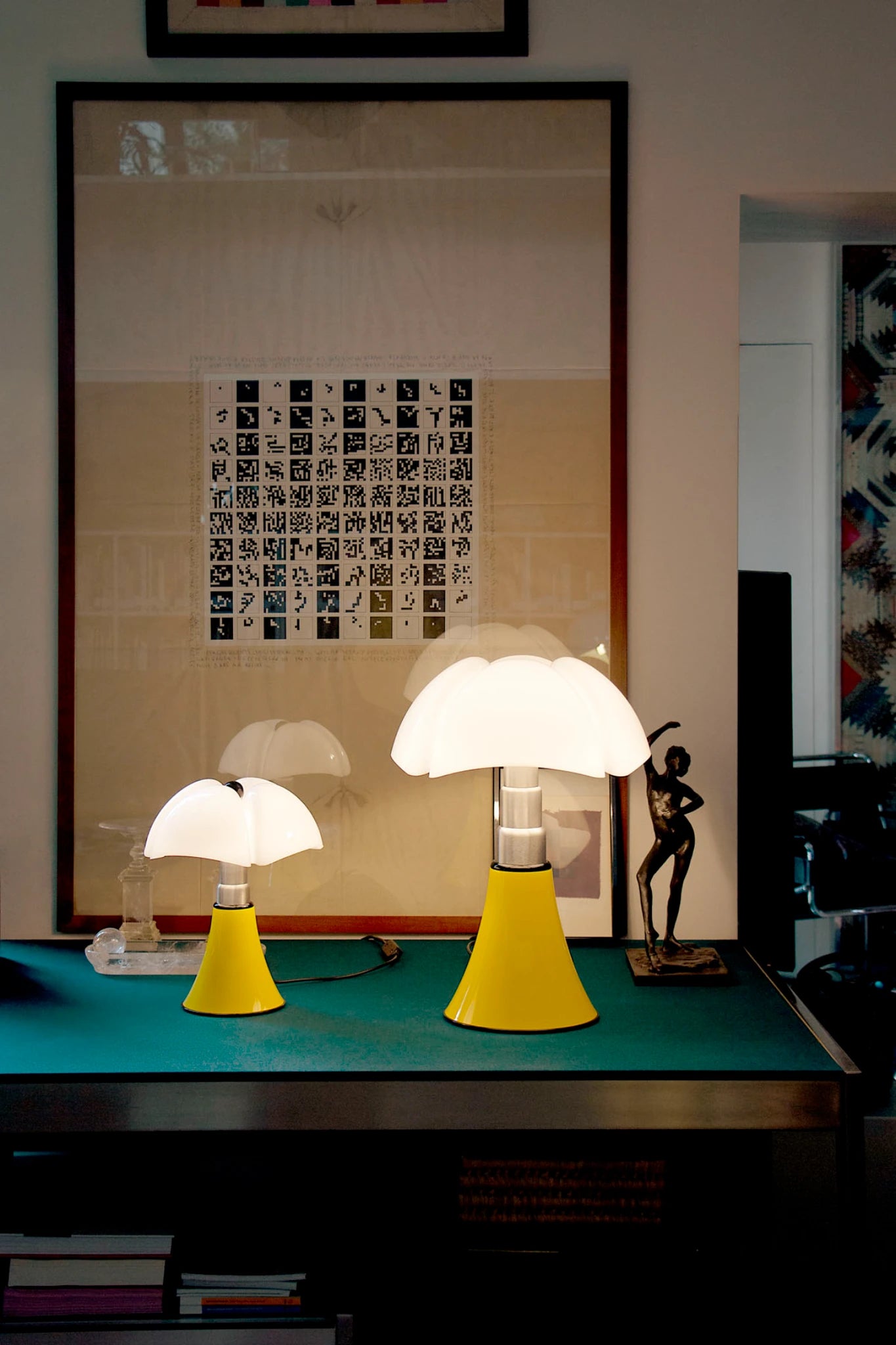 Pipistrello POP Lampes de table Jaune ambiance 4