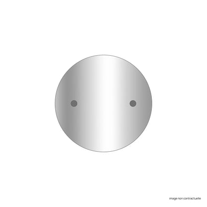 Platine 2 filins chrome