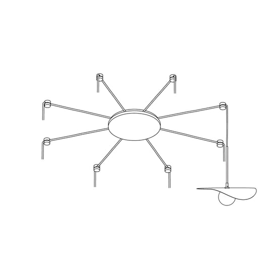 Platine multiple pour Suspension Flow Noir