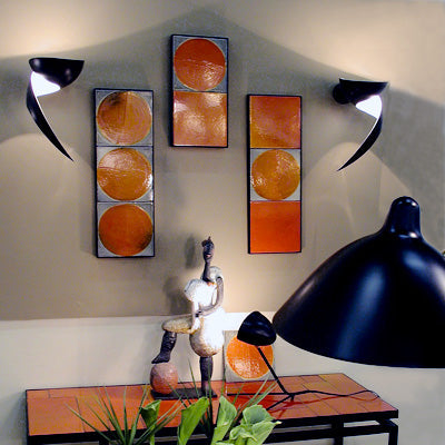 Flamme gauche Applique Noire