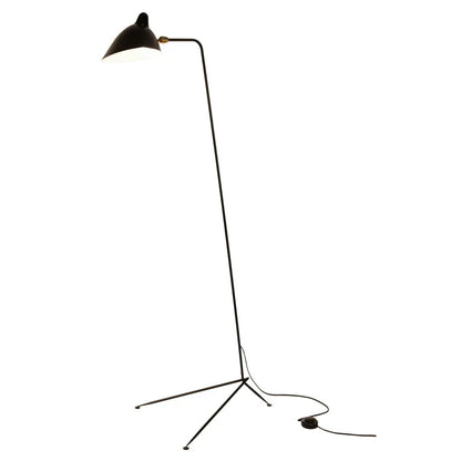 Lampadaire droit Noir
