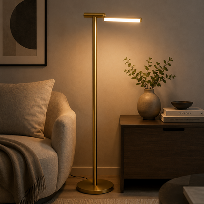 Signal Pivot Lampadaires LED Laiton satiné