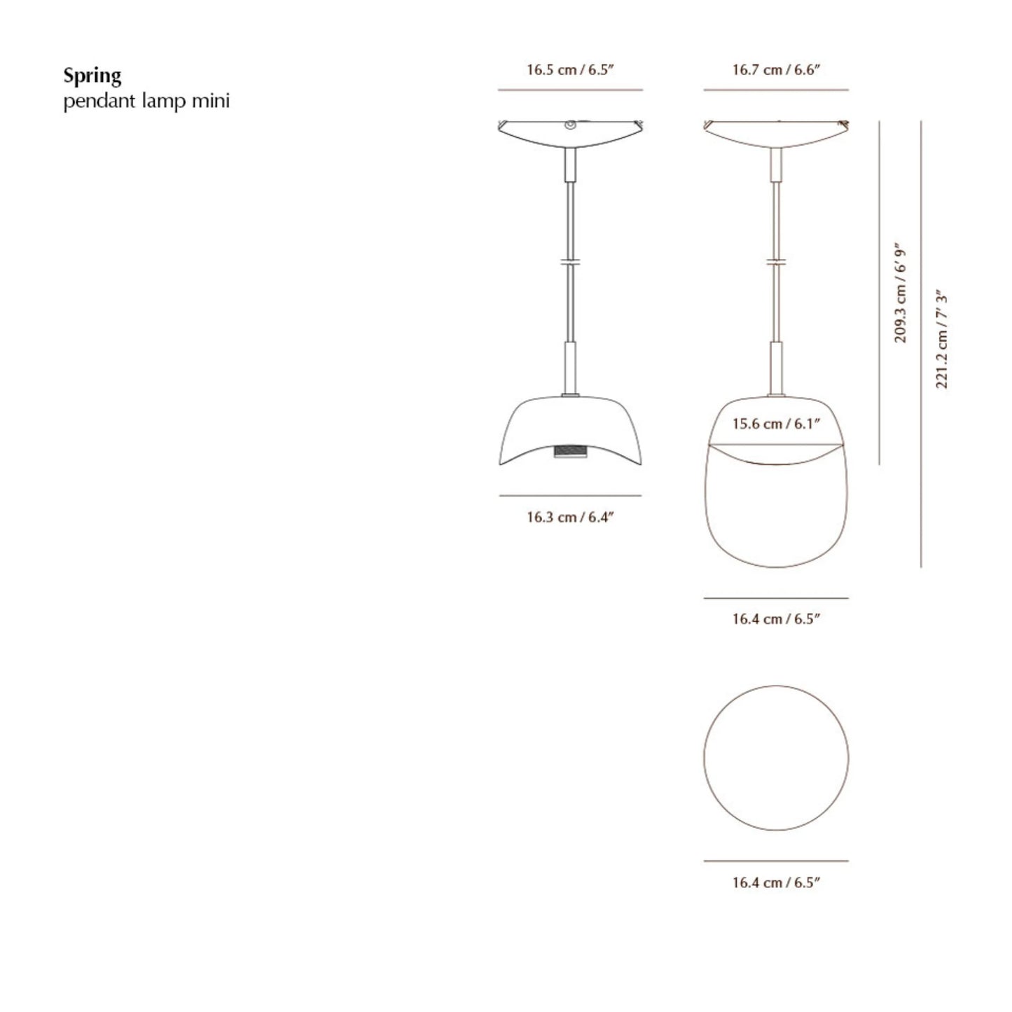 Spring Mini Suspension LED