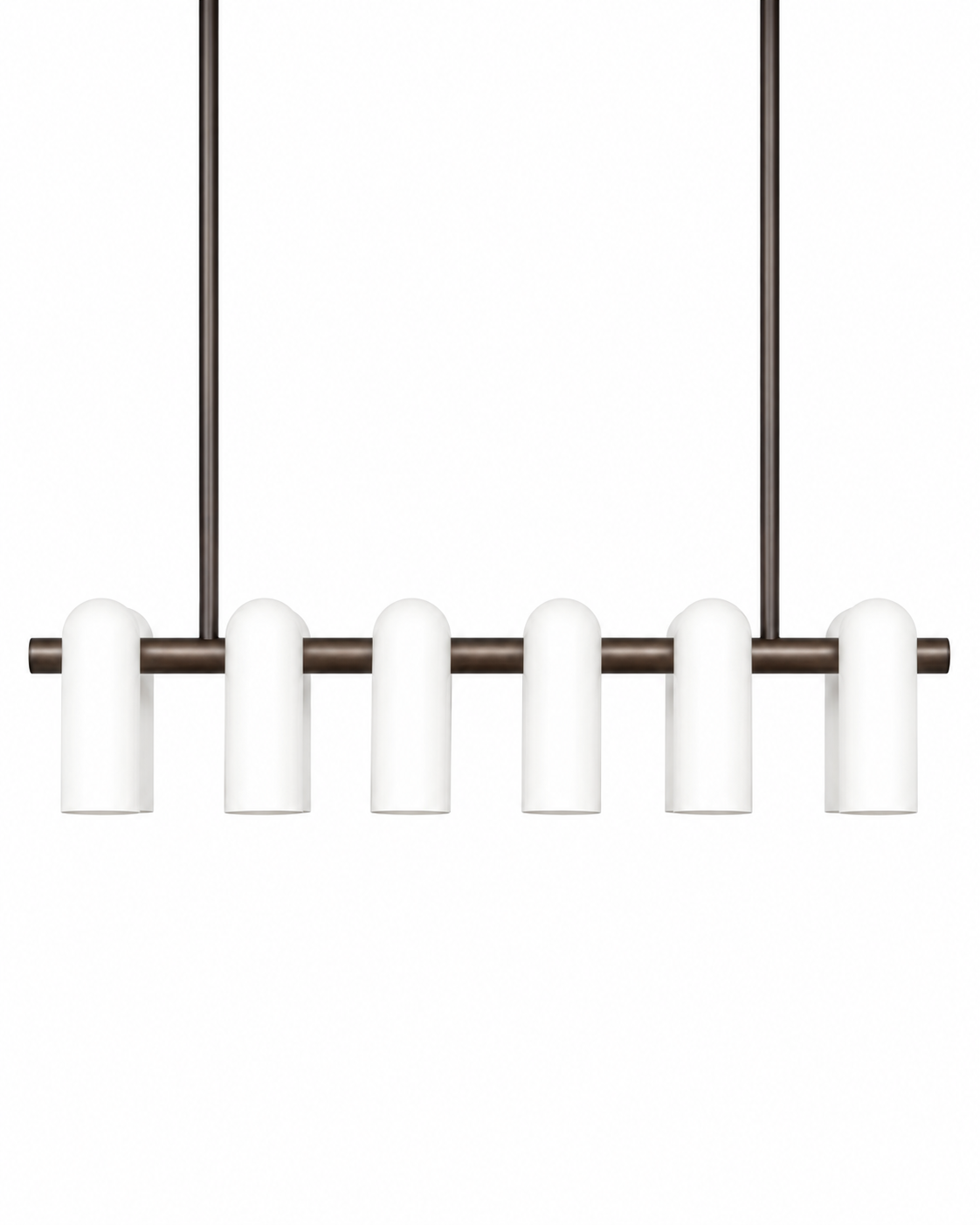 Odyssey Linear Chandelier MD Opale mat Suspensions