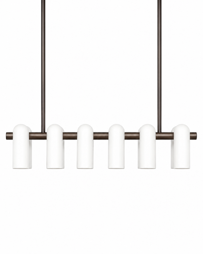 Odyssey Linear Chandelier MD Opale mat Suspensions