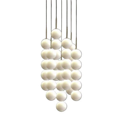 Abacus 7 - 55cm Suspensions LED Blanc