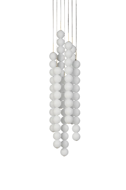 Abacus 7 - 110cm Suspensions LED Blanc