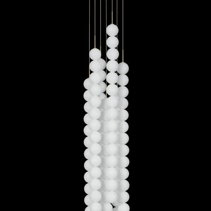 Abacus 7 - 145cm Suspensions LED Blanc