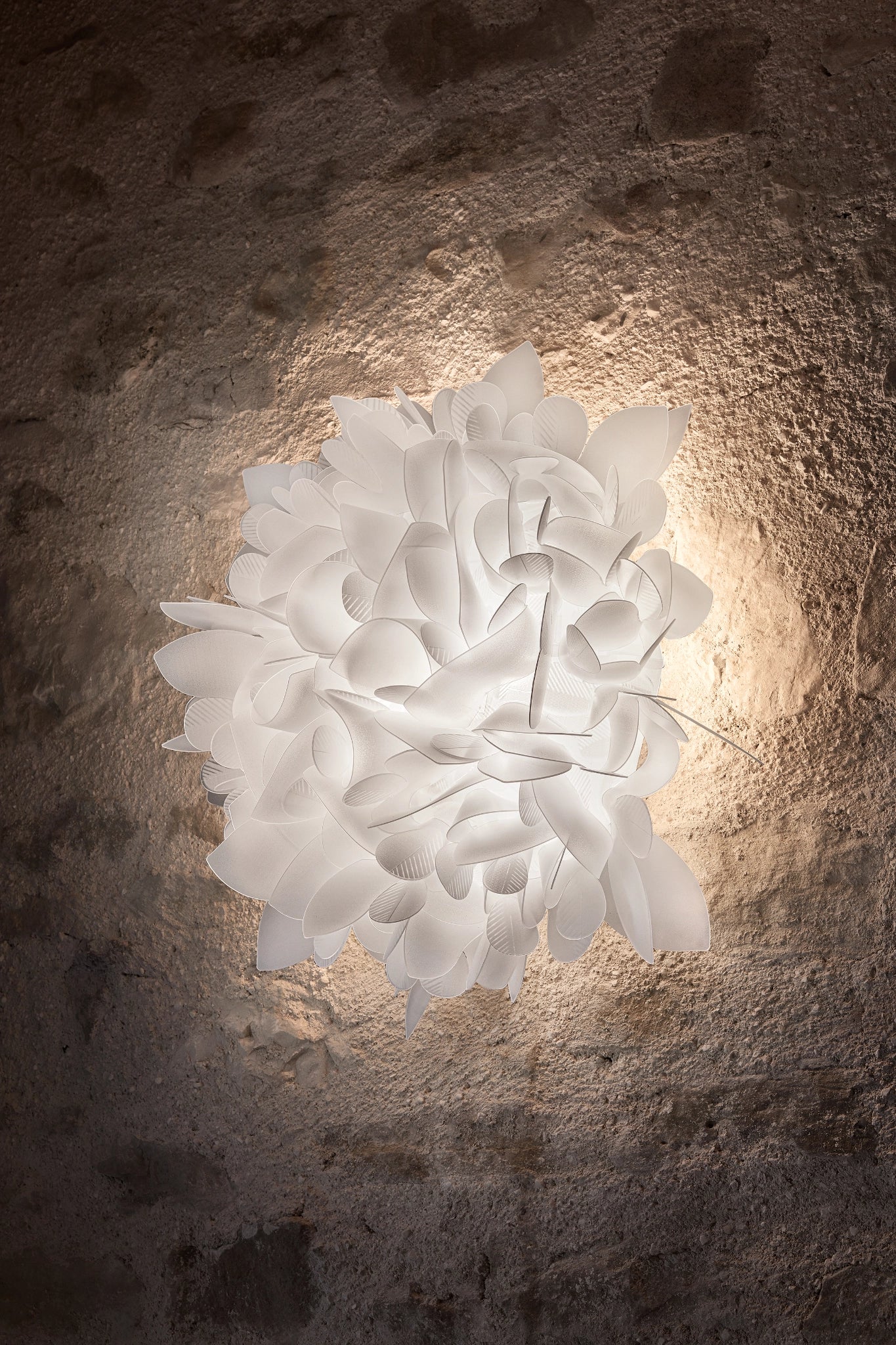 Veli W Medium Foliage Appliques Blanc