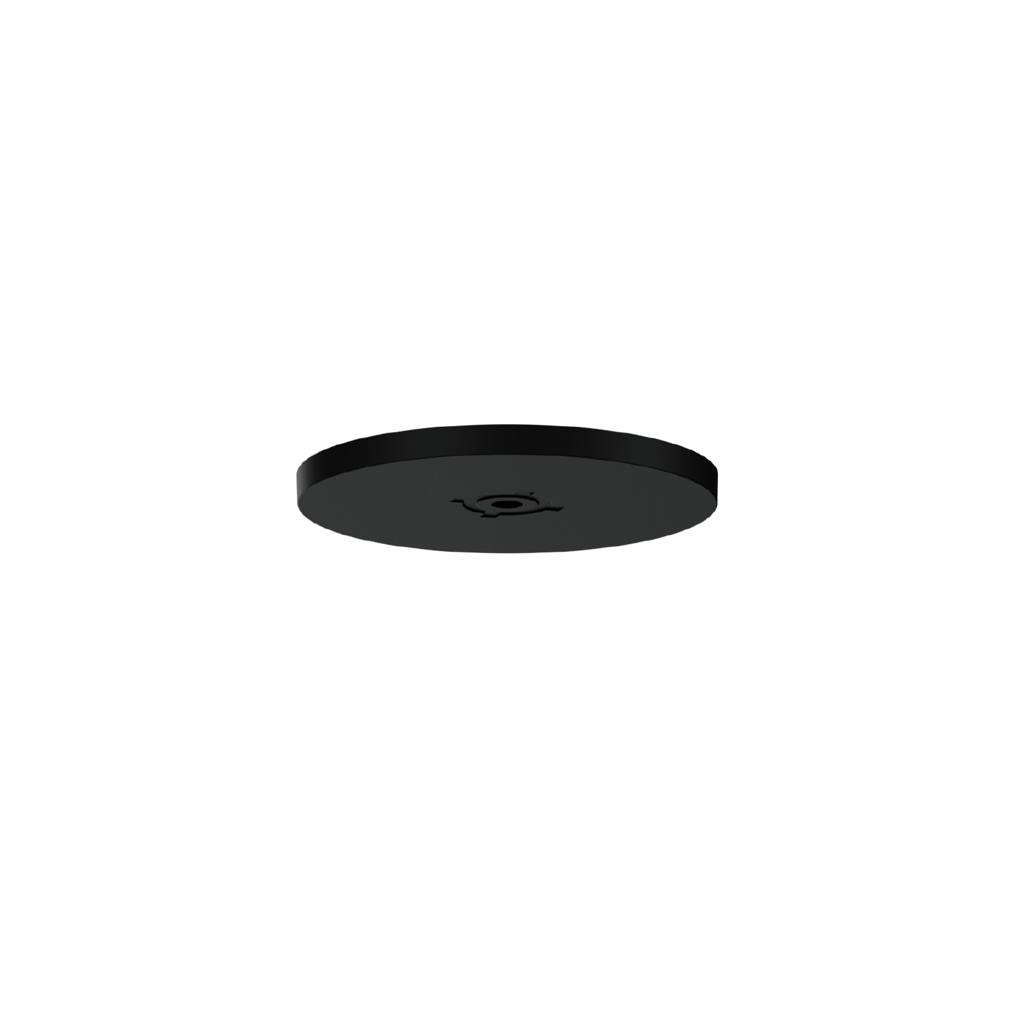 Susp single ceiling base semi rec 1.0 round Accessoires