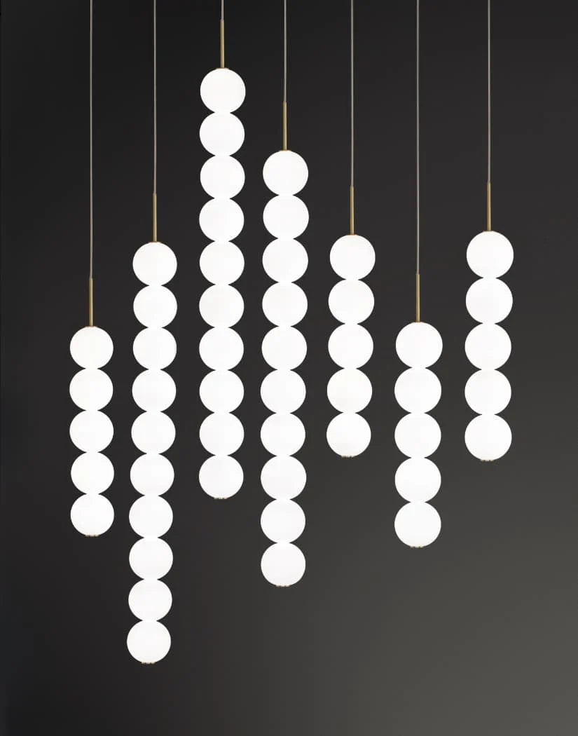 Abacus linéaire 140cm Suspensions LED Blanc