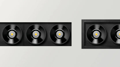 Black Foster S Recessed 1 Flood Dim Push 3000K Spots encastrés