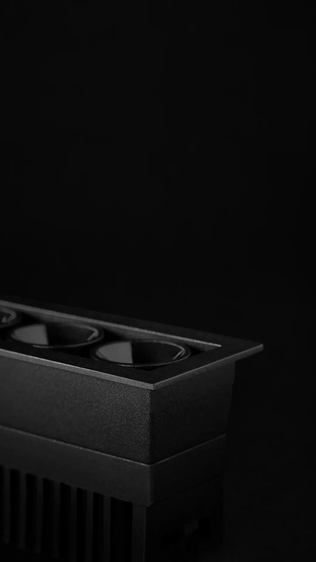 Black Foster Micro Recessed 3X3 3000K Spots encastrés