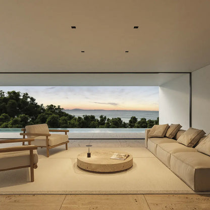 Black Foster Rec IP54 3 Flood Dim Push 3000K Spots encastrés