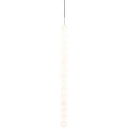 Abacus linéaire 175cm Suspensions LED Blanc