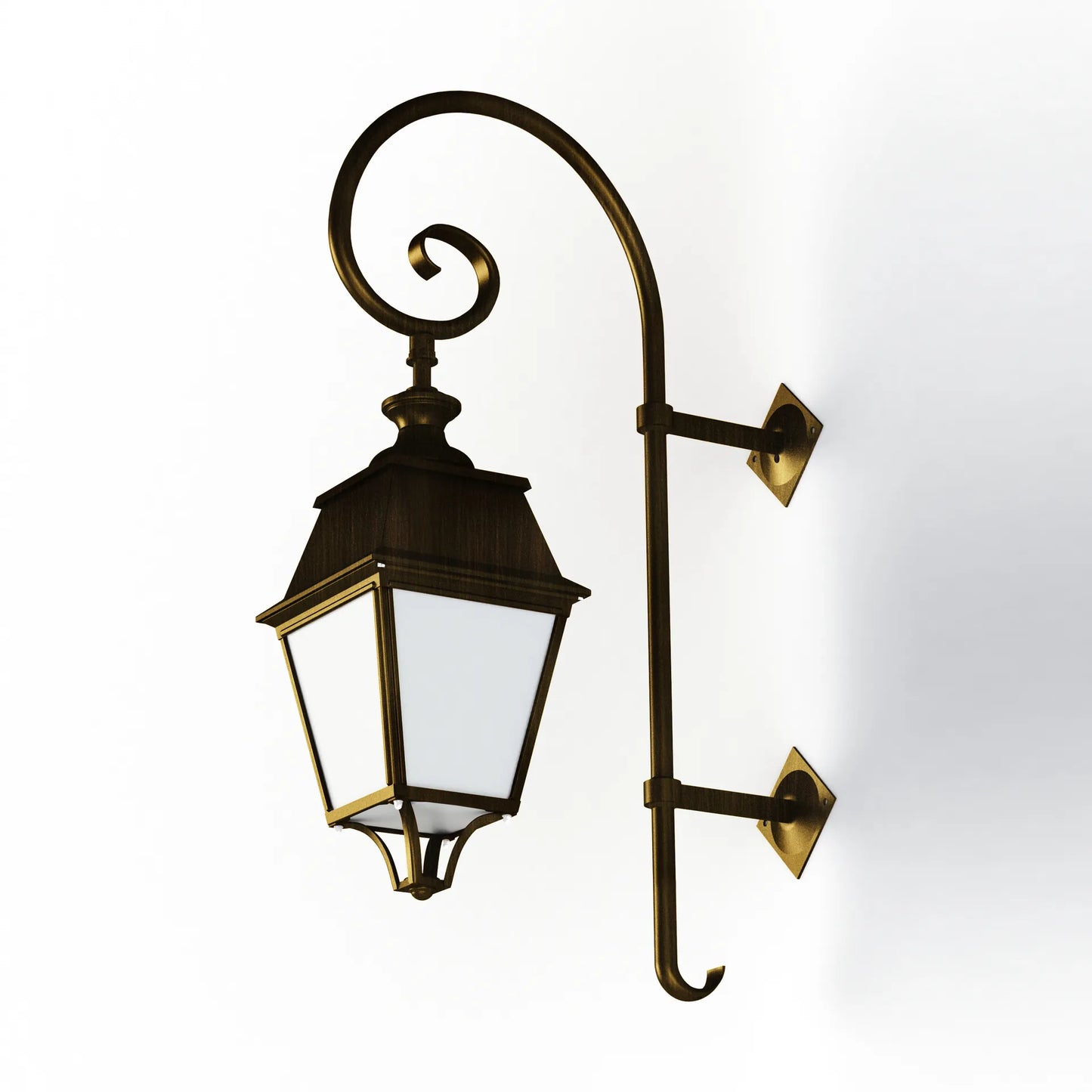 Avenue 4 N° 5 E27 opale Appliques Outdoor