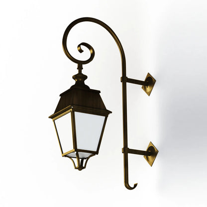 Avenue 4 N° 5 E27 opale Appliques Outdoor