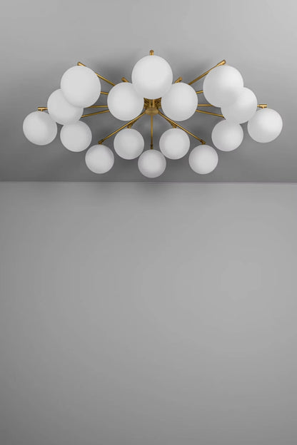 Orion Oval Opale mat Plafonniers