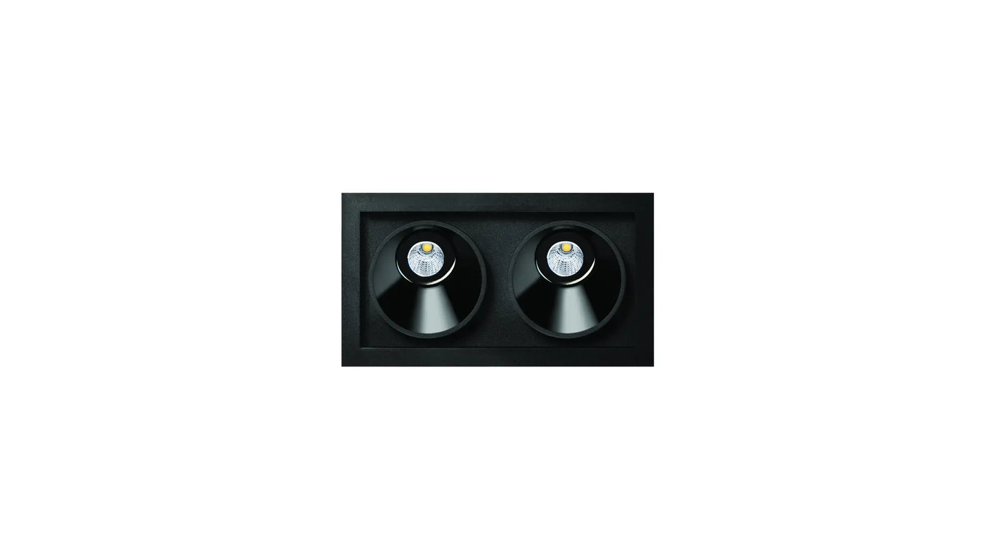 Black Foster Asymm Rec 2 2700K Spots encastrés