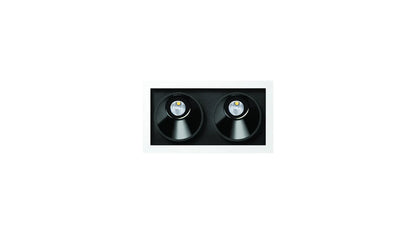 Black Foster Asymm Rec 2 Dim PH.CUT 3000K Spots encastrés