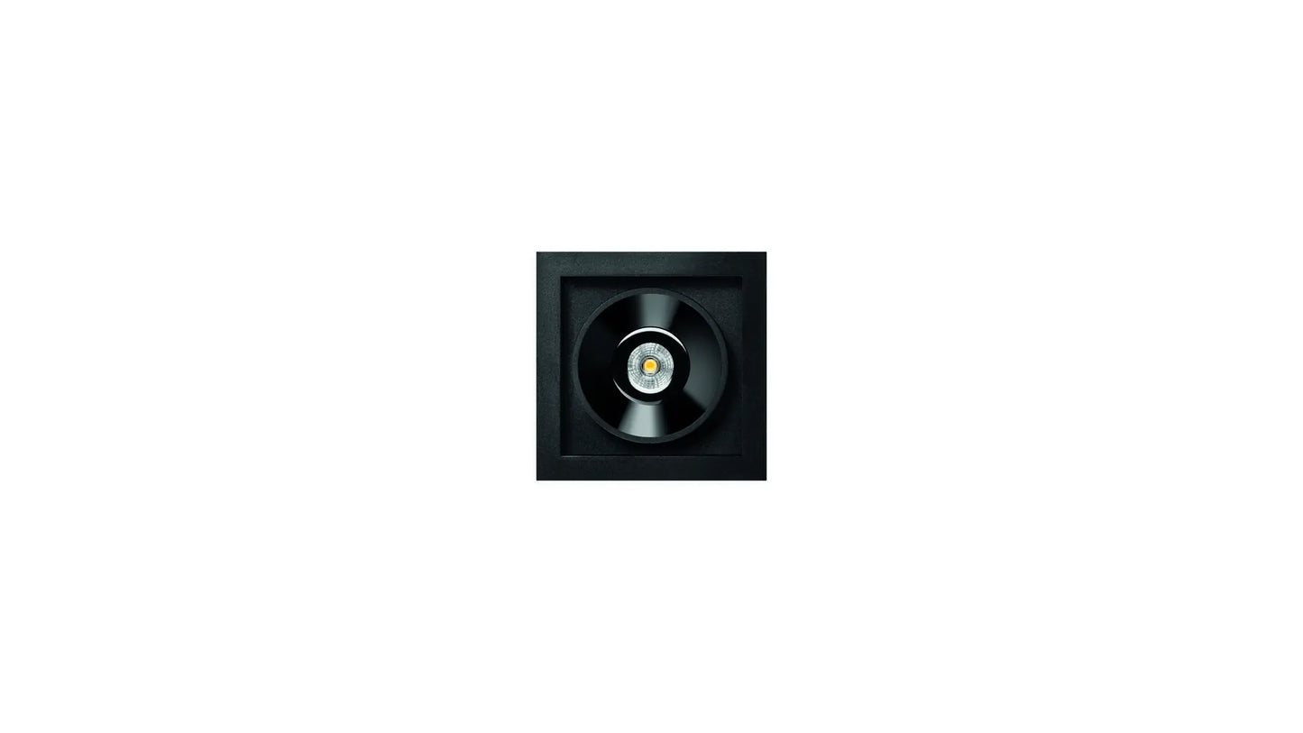 Black Foster Rec 1 Spot Dim Push 3000K Spots encastrés