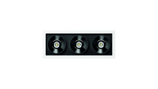 Black Foster Rec 3 Spot 2700K Spots encastrés