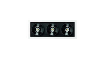 Black Foster Rec 3 Flood Dim Push 2700K Spots encastrés