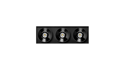 Black Foster Tri 3 Flood Dim Push 2700K Spots encastrés