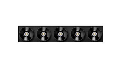 Black Foster Tri 5 Spot Dim Push 2700K Spots encastrés