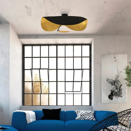 Lederam Manta CWS1 Noir Doré Plafonniers LED
