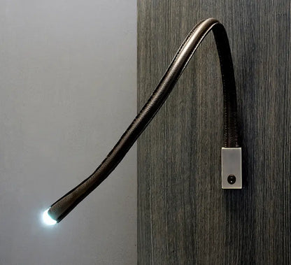 Flexiled 90cm Cuir base Nickel avec interrupteur Appliques LED