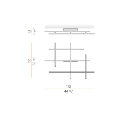 Hilow 113cm écran blanc Plafonniers
