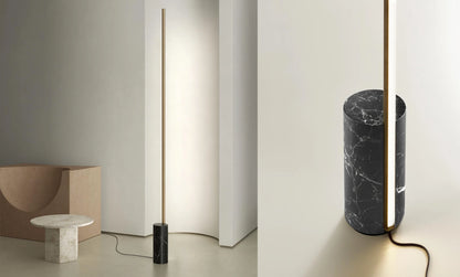 Hilow Line Base marbre noir Lampadaires
