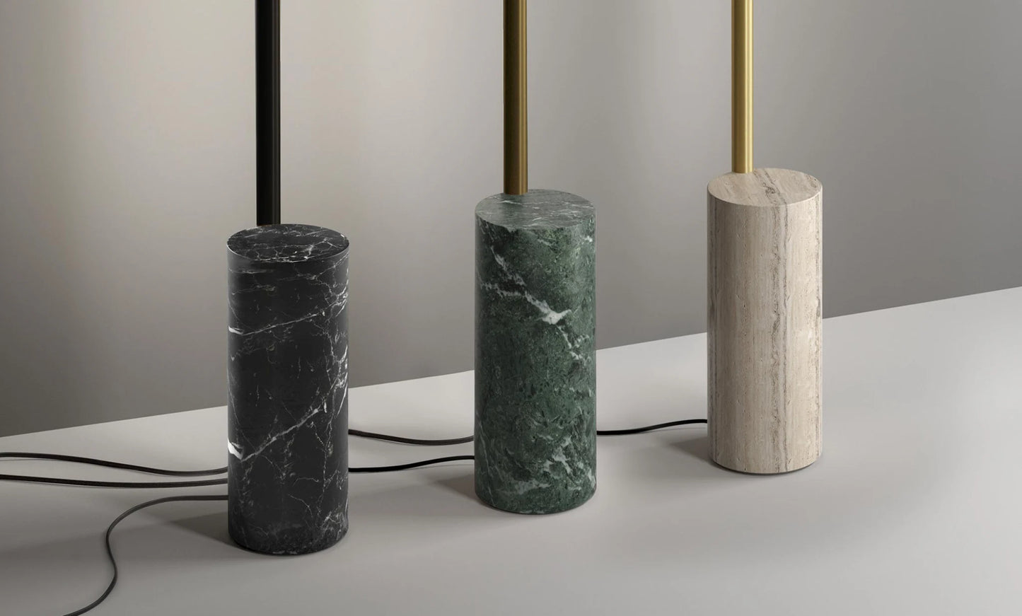 Hilow Line Base travertin Lampadaires