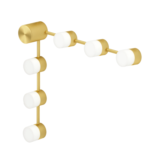 IP Backstage Corner 6 Appliques Salle de bain Laiton satiné