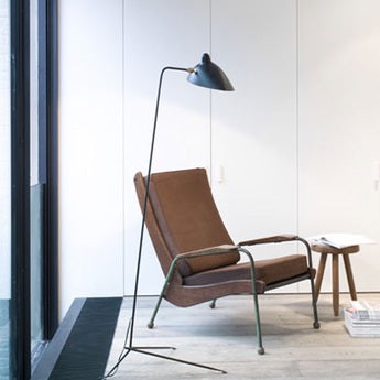 Lampadaire droit Noir