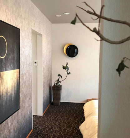 Lampe murale design japonaise Michikake avec câble électrique de 3 m