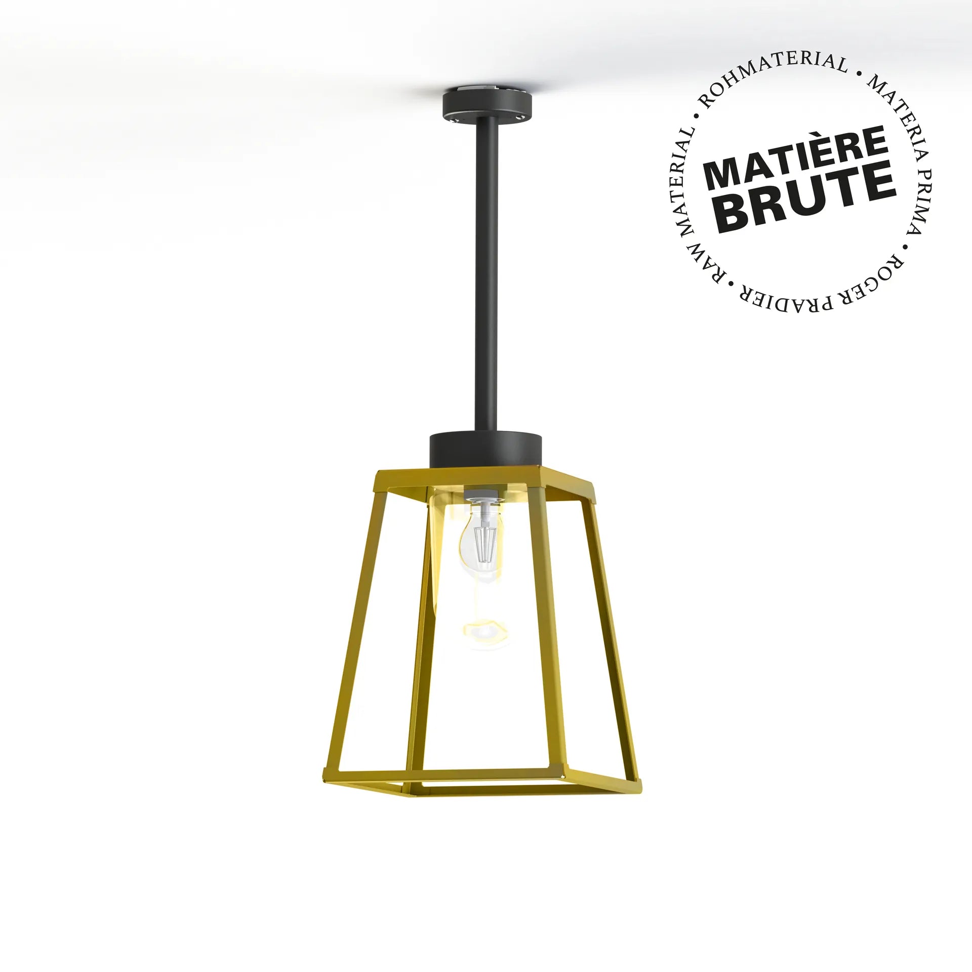 Laiton brut - Gris noir