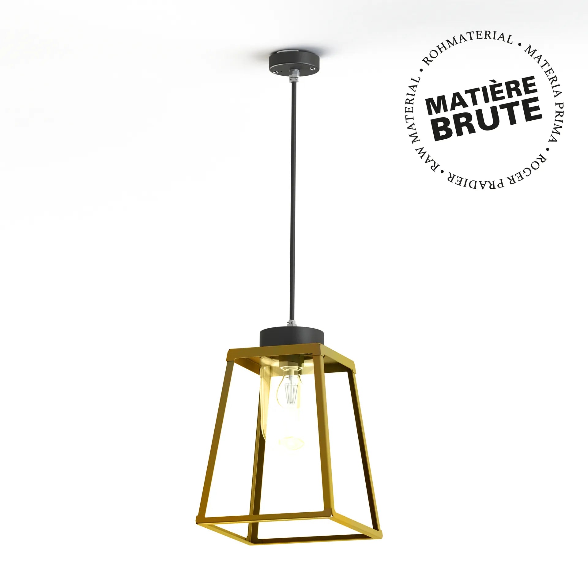Laiton brut - Gris noir