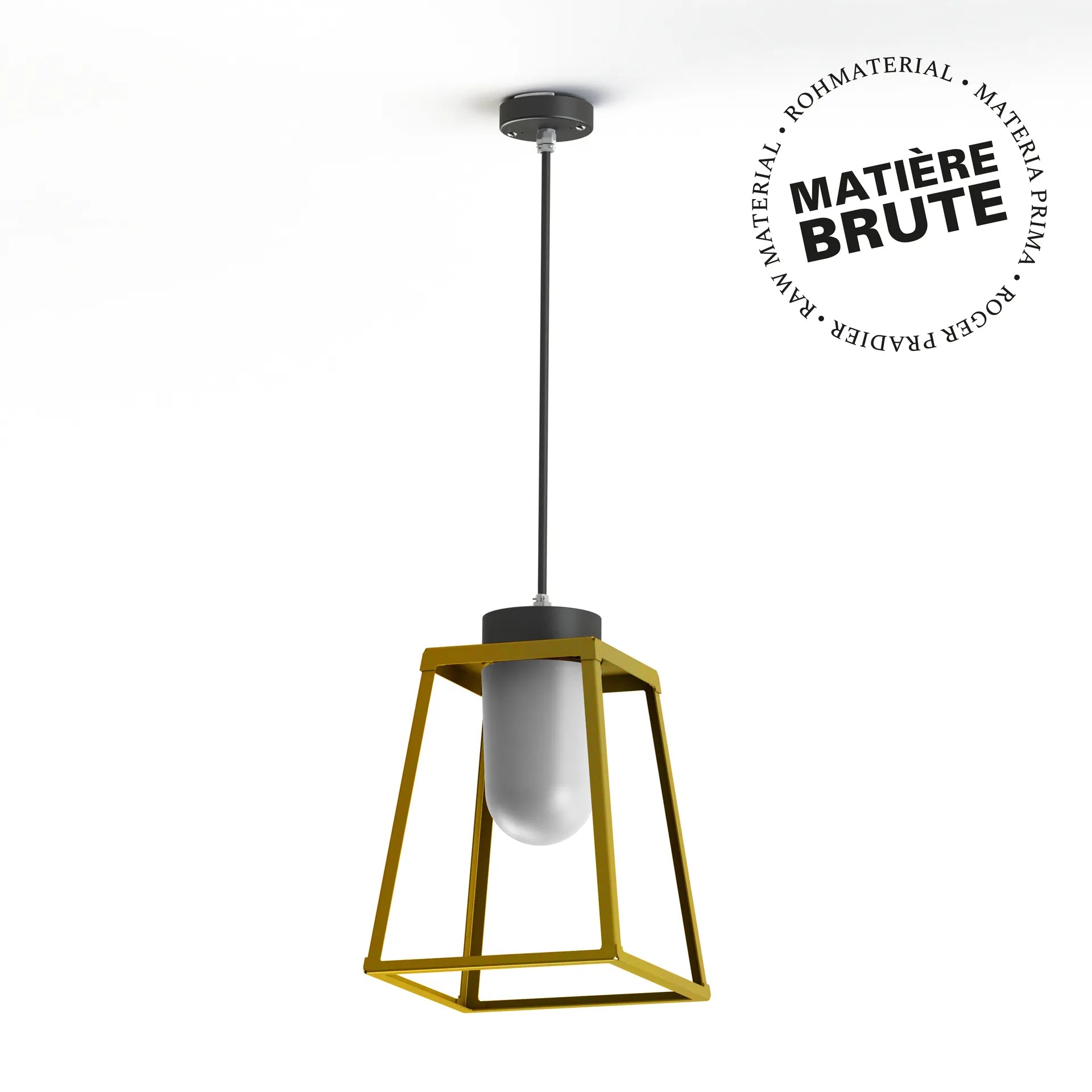 Laiton brut - Gris noir