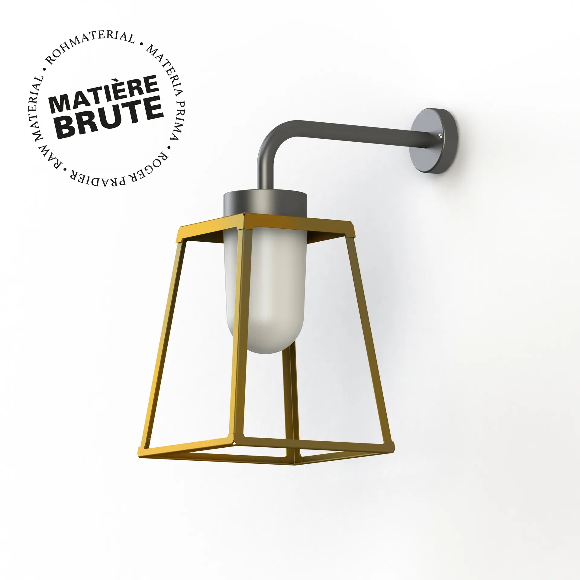 Laiton brut - Gris noir