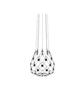 Mesh Ø 55cm LED Suspensions Noir