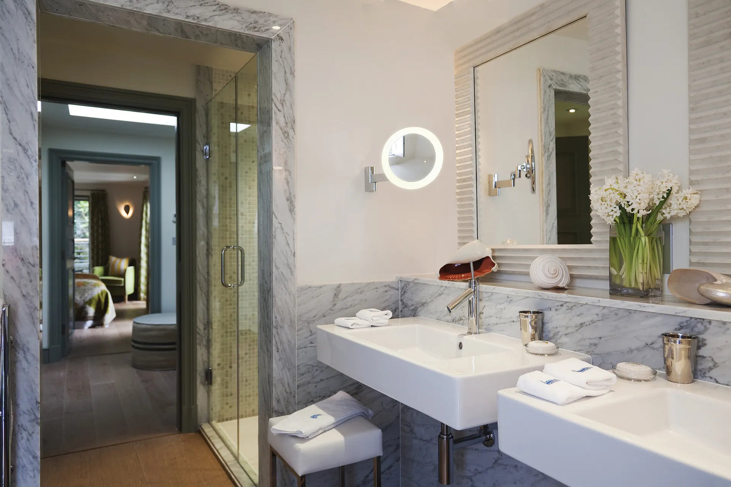 Niimi Round LED IP44 Miroirs grossissants