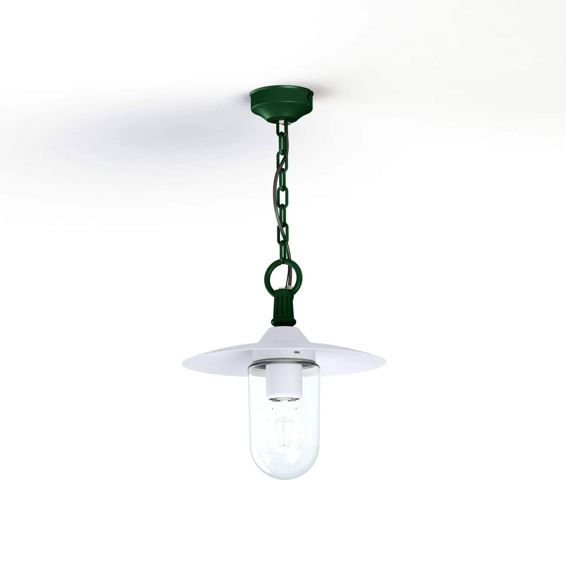 Blanc - Vert sapin
