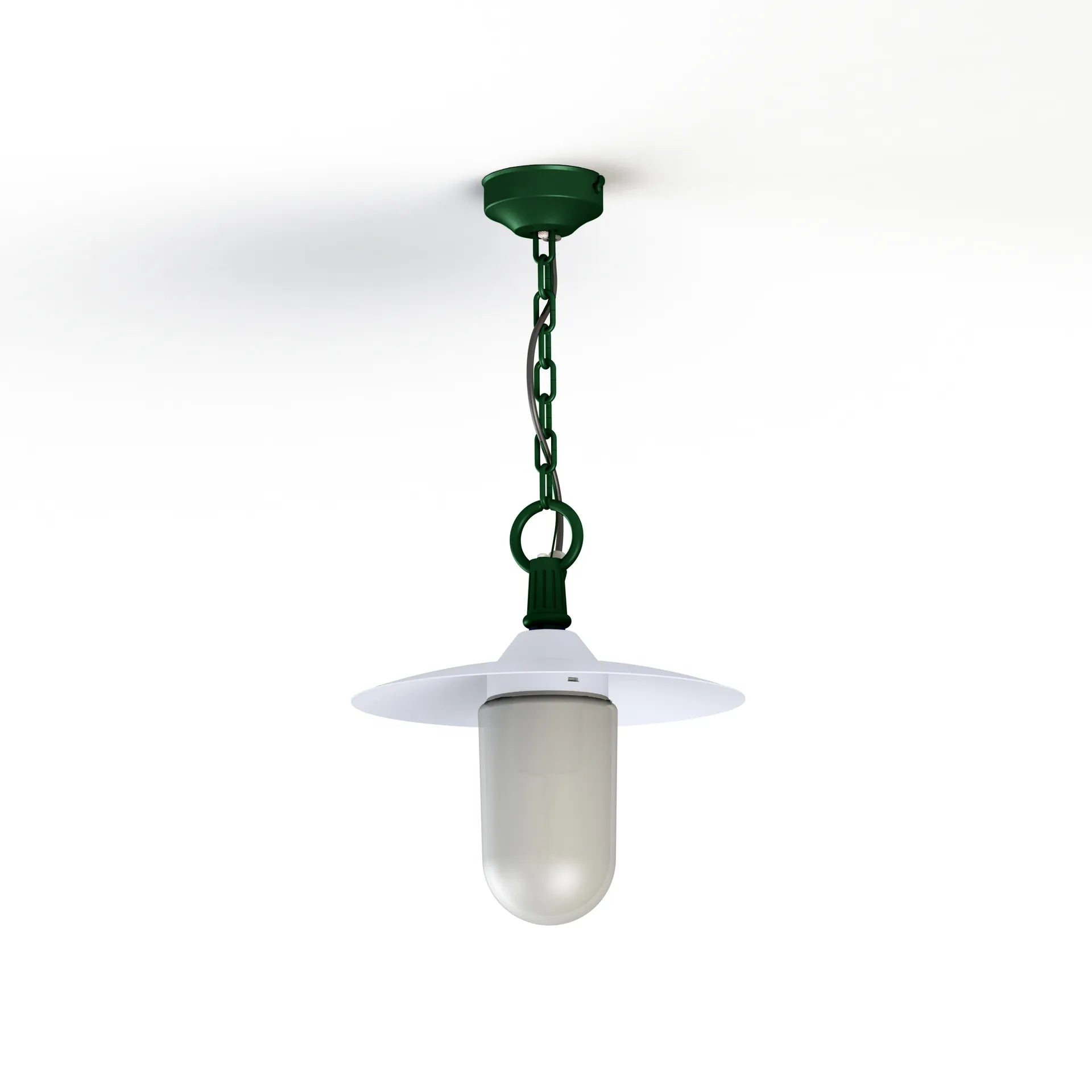 Blanc - Vert sapin
